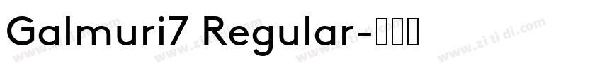 Galmuri7 Regular字体转换